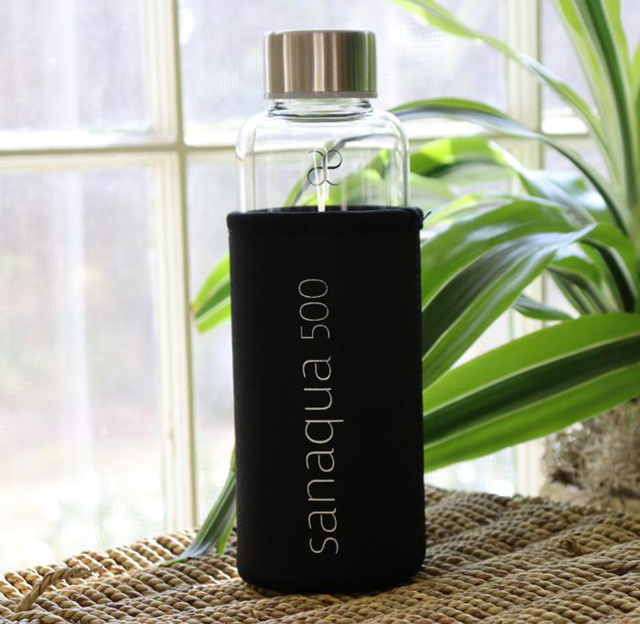 Sanaqua 500 - Glass Water Bottle